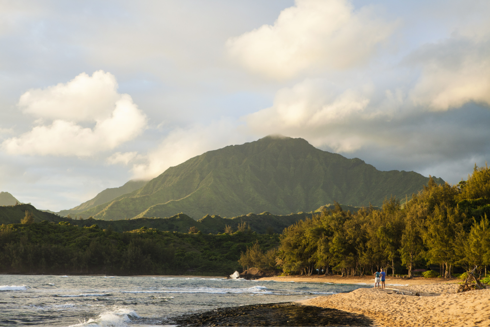 A mountain landscape of Maui - one of the top airbnb destinations USA.