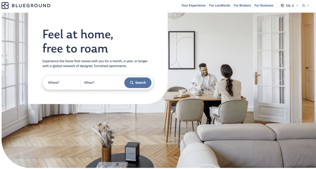 Try corporate leasing with Blueground.